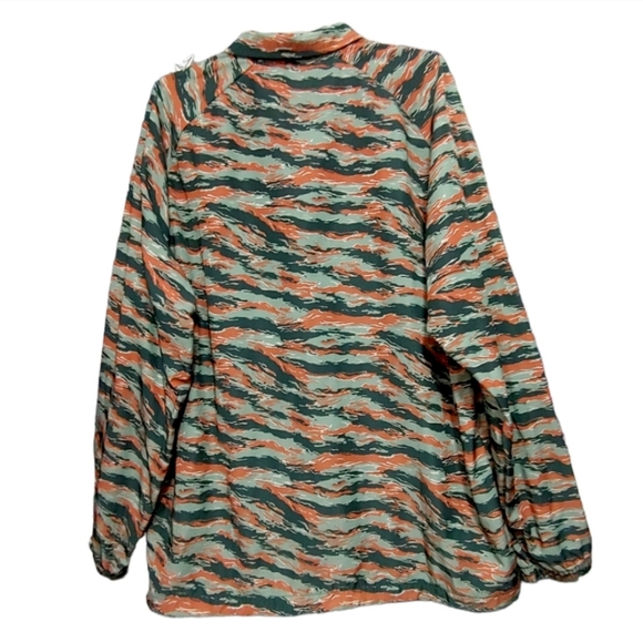 Fabletics Only Coaches Camo Tiger Striped Jacket Women's Size Extra Large XL - Picture 8 of 13